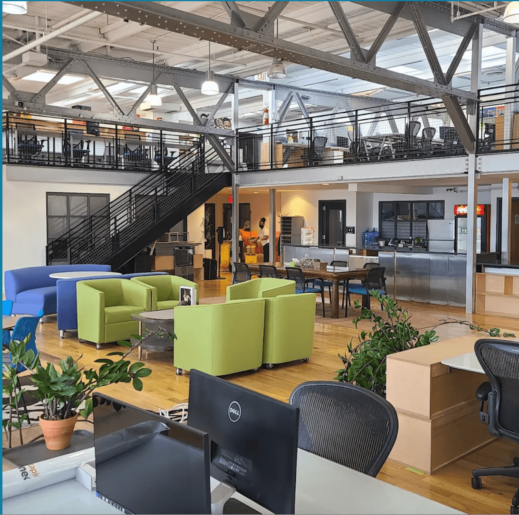 Waterfront, Industrial Startup Space with Outdoor Deck