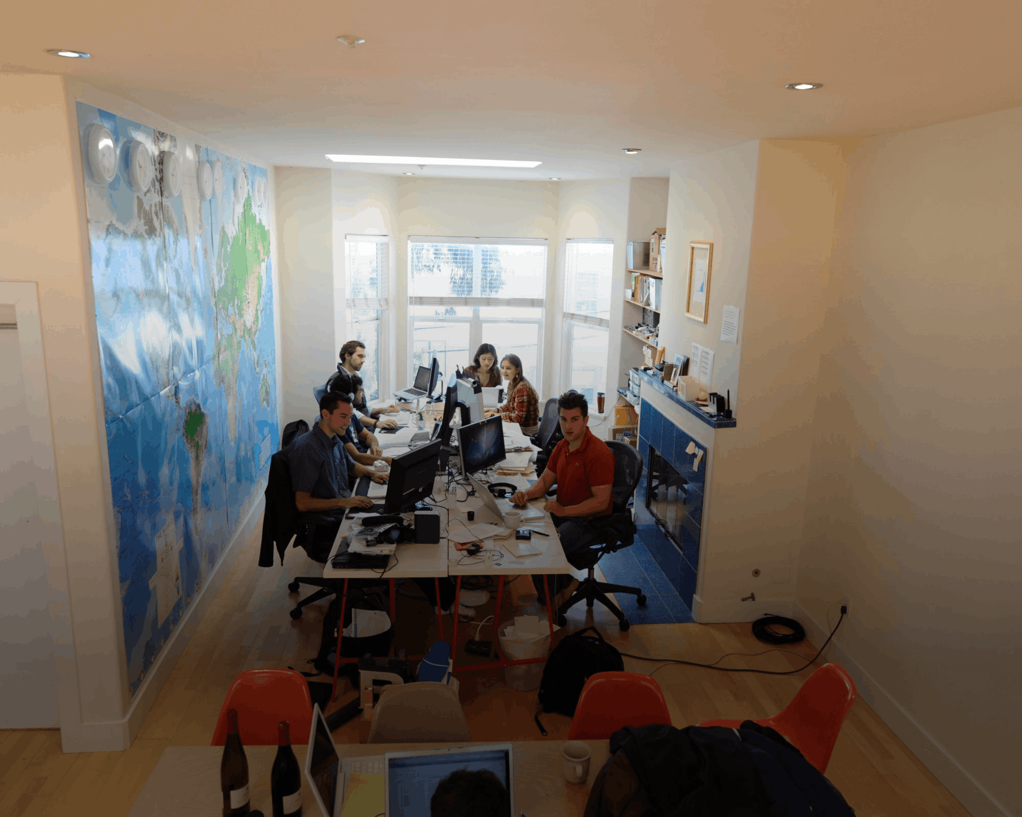 Airbnb's first office in San Francisco